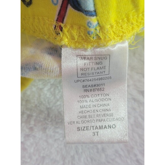 3T SpongeBob SquarePants American Marketing Yellow Pajama Summer Shorts Scubabob - Picture 4 of 8